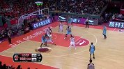CBA-1617赛季-季后赛-1/4决赛-第4场-布拉切内线传球 周琦接球暴扣-花絮