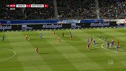 下半场补时第1分钟斯图加特球员埃斯维因射门