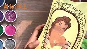 沙画镜子里的灰姑娘，做法简单，小朋友喜欢玩的手工DIY