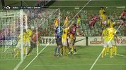 亚冠-15赛季-小组赛-第2轮-第57分钟进球 拉罗卡头球攻门击中立柱内侧进入网-花絮