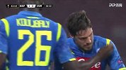 第42分钟那不勒斯球员韦尔迪进球 那不勒斯1-0苏黎世