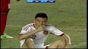 亚洲杯-15年-预选赛-于大宝头球攻门被碰了一下出了底线