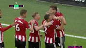 第84分钟谢菲尔德联球员麦克伯尼进球 谢菲尔德联3-0热刺