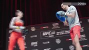 UFC-18年-澳大利亚女神赛前公开训练，身材爆表引起现场观众阵阵欢呼-精华