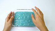 贝壳亮片、星星亮片DIY史莱姆混泥，成品会失败吗？表情很可爱