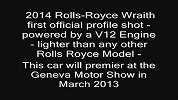 2013日内瓦车展-2014_Rolls-Royce_Wraith