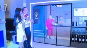三星一体化体验展区，98寸Qled电视机加bespoke冰箱令人震撼