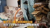 女网红租房到期失联 留满屋狗屎 房东气急喊话：出来扫狗屎
