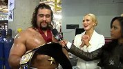 WWE-14年-RAW第1119期：后台采访 撸瑟夫高举美国冠军腰带嘲讽美利坚-花絮
