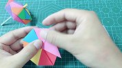 漂亮的折纸小雨伞，做法非常简单，看一遍就记住了