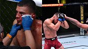 慎入！！！UFC选手耳朵被对手打撕裂 裁判看不下去叫停比赛