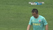 老套路！青岛黄海右路传切渗透 高翔抽射被扑