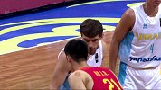 中国男篮热身赛-18年-功夫熊猫首开纪录！韩德君上演放篮打进-花絮