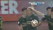 北控后卫神级解围直奔球门 迪诺轻松推射笑纳大礼
