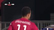 第8分钟曼联球员格林伍德射门 - 打偏