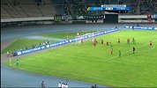 中国足协杯-15赛季-淘汰赛-第3轮-第31分钟射门 国安禁区射门被门将扑出角球配合打中门杠-花絮