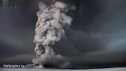 旅游-超级壮烈！丹麦冰岛火山格里姆火山喷发超清视频