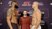 UFC罗利站称重对视集锦：布来兹淡然自若 桑托斯险笑场