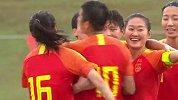 半场集锦-奥预赛雨中大战四球领先 中国女足4-0泰国女足