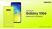 这黄色简直太抢眼！三星Galaxy S10e官方海报泄露