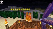 我的世界多人联机34：我用致命怪测试神圣土，效果并不是很理想