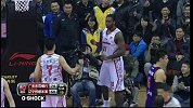 CBA-1314赛季-常规赛-第19轮-瓦里克上篮被鲍威尔封盖广东队反击鲍威尔低手上篮得分-花絮