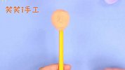 创意手工DIY铅笔，用铅笔和黏土配搭羊毛做一个长发姑娘