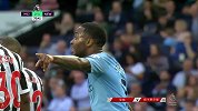 曼城前场打出流畅进攻配合 斯特林轰门打偏