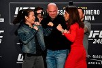 UFC248备战纪实5：首次对视 张伟丽乔安娜火药味十足