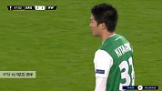 北川航也 欧联 2020/2021 阿森纳 VS 维也纳快速 精彩集锦