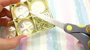 DIY手工：制作迷你金色眼影盘
