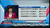 前三季度内地进出口总值同比增24.6％