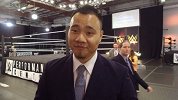 WWE-17年-中国选手天兵答记者问：希望把自己所有的能力发挥在赛场上 HHH乱入抢镜-专题