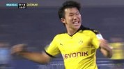 足球-15年-热身赛：多特蒙德vs川崎前锋-第59分钟进球 丸冈满反越位单刀进球-花絮