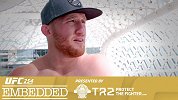 UFC254赛前纪实2：罕见！盖奇赛前展示摔跤技术