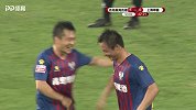 巴力右路起球传中 高翔狮子甩头破门