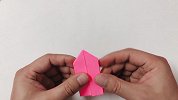 这么漂亮的折纸蝴蝶结，我看一遍就记住了，2分钟折一个