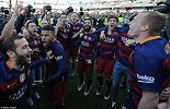 3年前的今天巴萨3-0联赛夺冠 苏神戴帽单赛季斩40球