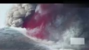 热点-实拍欧洲最高活火山喷发-红蓝灰交相辉映壮观一幕