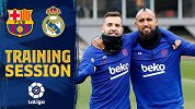 巴萨训练日志：梅西领衔备战皇马 比达尔苦练射门再演德比奇兵？
