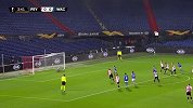 第4分钟沃尔夫斯贝格球员林德尔点球进球 费耶诺德0-1沃尔夫斯贝格