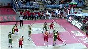 中国男篮-15年-中立男篮对抗赛G1：余晨接球旱地拔葱双手灌框-花絮