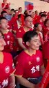 南京vs苏州赛前 南京奥体6万多球迷合唱《歌唱祖国》