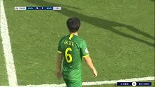 下半场补时第1分钟北京国安球员池忠国黄牌