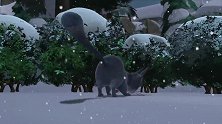 熊出没：下着鹅毛大雪，肥波出去找吃的，被冻晕了