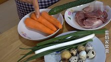 鹌鹑蛋变成有滋有味的下饭菜，胡萝卜鹌鹑蛋，香嫩可口，营养美味