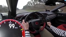 思域TypeR在高速上跑到264Kmh