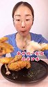 一整块炸鸡，猜猜我多久可以吃完