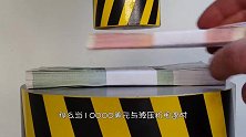 10000美元能抗住液压机的挤压吗？土豪亲测，结果太意外！