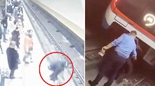 莫斯科：一醉酒男子跳到地铁轨道上行走逼停列车